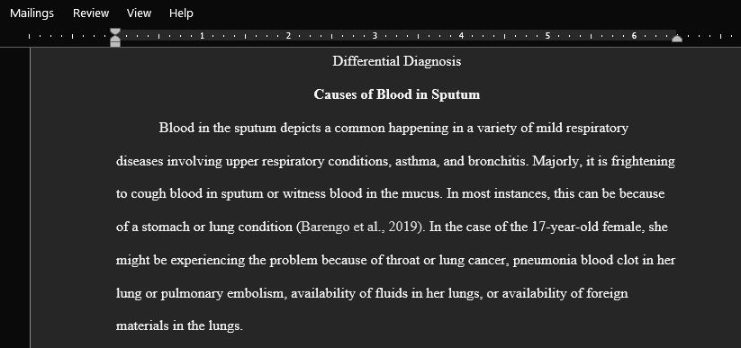 Identify some possible causes of a persistent cough.