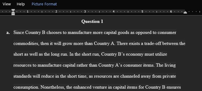 Assume countries A and B have identical factors of production 