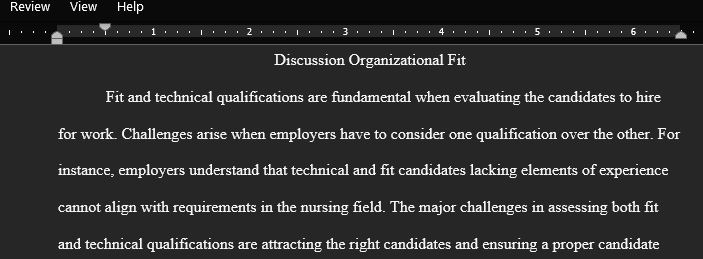 Consider the following scenarios of three candidates to interview as a nurse executive how would you view each
