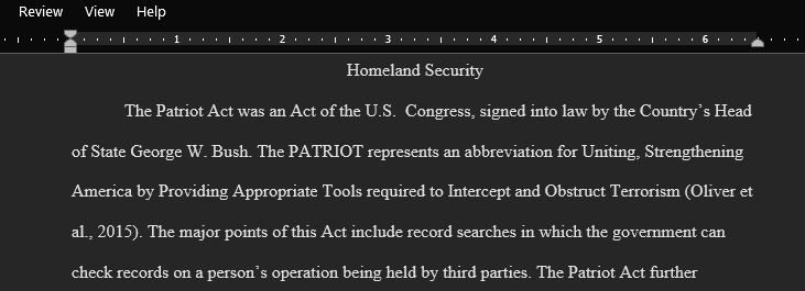 Examine some objections held by civil rights advocates against the Patriot Act.
