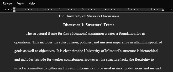 Using the Structural Frame Choose a specific characteristic of the case committees 